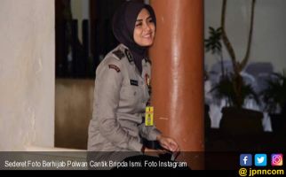 Sederet Foto Berhijab Polwan Cantik Bripda Ismi, Termasuk Bareng Kaesang - JPNN.com