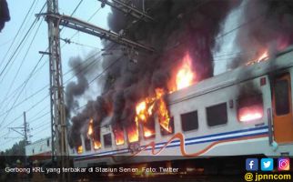 Satu Gerbong KRL Terbakar di Senen, Ini Imbauan Untuk Penumpang - JPNN.com