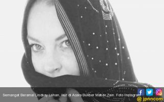 Semangat Beramal Lindsay Lohan, Ikut di Acara Bukber Maher Zain - JPNN.com