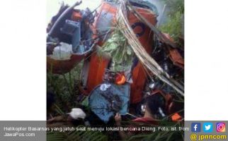 Helikopter Basarnas Jatuh saat ke Lokasi Bencana Dieng - JPNN.com