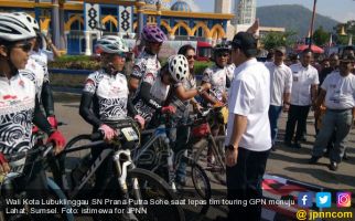 Tim Touring Gowes Pesona Nusantara Tinggalkan Lubuklinggau - JPNN.com