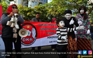 DKR Gelar Aksi untuk Ingatkan Bahaya Susu Kental Manis bagi Anak - JPNN.com