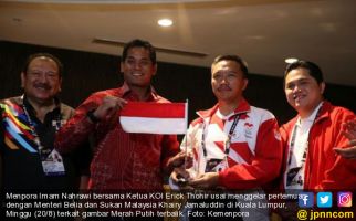 Menteri Malaysia Temui Menpora soal Merah Putih Terbalik, Ini Hasilnya - JPNN.com