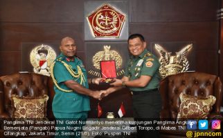 Jenderal Gatot Terima Kunjungan Pangab Papua Nugini - JPNN.com