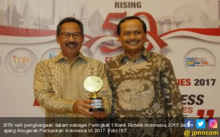 TOP, BTN Raih Penghargaan Bank Terbaik Indonesia 2017 - JPNN.com