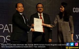 BNPB Raih Asia Geospatial Excellence Award 2017 - JPNN.com