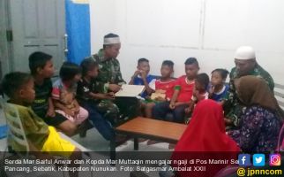 Kisah 2 Marinir Mengajar Ngaji di Perbatasan Indonesia-Malaysia - JPNN.com