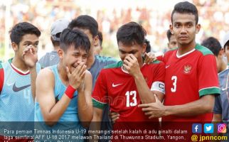 Semua Pemain Timnas Indonesia U-19 Menangis - JPNN.com