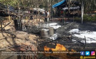 Duar! Penyulingan Minyak Ilegal Meledak di Muba - JPNN.com
