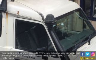 Angkut Brimob Usai Patroli, Mobil LWB Freeport Ditembaki - JPNN.com