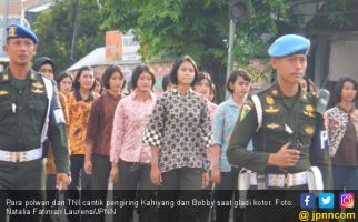 Inilah Para Polwan dan TNI Cantik di Resepsi Kahiyang-Bobby - JPNN.com