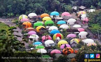 Sensasi Omah Domes Pelangi dari Atas Bukit Teletubbis - JPNN.com