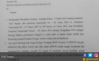 Honorer K2 Diangkat jadi CPNS 2018, Itu Surat Palsu! - JPNN.com