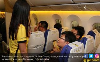 LCC Scoot Akhirnya Terbang Singapura - Palembang - JPNN.com