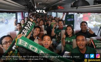 Semangat Bonek Berangkat ke Bandung, Demi Persebaya - JPNN.com