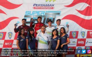 Abdul Aziz Bawa Pertamax Motorsport Drift Team Kunci Podium - JPNN.com