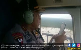 Kapolda Gunakan Helikopter Pantau Lokasi Banjir di Sumut - JPNN.com