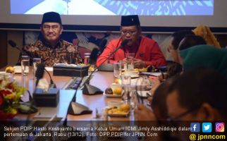 Hasto dan Elite PDIP Bersilaturahmi ke ICMI, Ini Hasilnya - JPNN.com