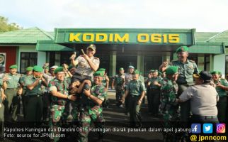 Polres Kuningan-Kodim 0615 Gelar Apel Gabungan Nataru - JPNN.com