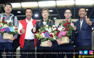 Tiba di Tanah Air, Marcus/Kevin Diguyur Bonus Rp 300 Juta - JPNN.com