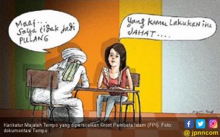 Karikatur Pria Beserban Batal Pulang Murni Hasil Jurnalistik - JPNN.com