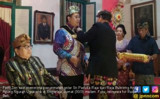 Sori, Tak Ada Gelar Sri Paduka Raja untuk Fadli Zon - JPNN.com