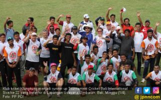 Tim Klungkung Sabet Runner Up Cricket Bali International Six - JPNN.com