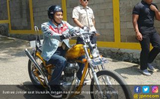 Demi Dana Kampanye, Pak Jokowi Lelang Motor Chopper Kesayangan - JPNN.com