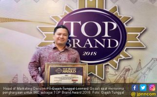 Bukti Gajah Tunggal Hebat, IRC Raih TOP Brand Award 2018 - JPNN.com