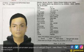 Simak Baik-baik, Ini Sketsa Wajah Begal Payudara di Depok - JPNN.com