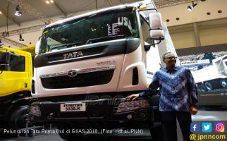 GIIAS 2018: Tata Prima 8x4 Jagoan Baru TMDI di Pertambangan - JPNN.com