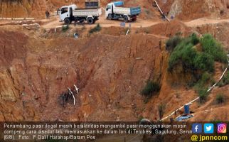 Tambang Pasir Ilegal Beroperasi, Bukit di Batam Makin Gundul - JPNN.com