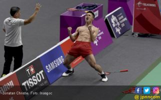 Selebrasi Buka Baju Jonatan Christie Menuai Berkah - JPNN.com