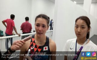 Heboh Atlet Cantik Jepang Menangis di Mixed Zone - JPNN.com