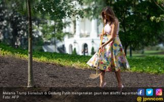 Pakai Louboutin saat Berkebun, Nyonya Trump Jadi Omongan - JPNN.com