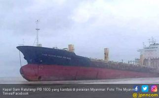 Hiii, 'Kapal Hantu' Berbendera Indonesia Berlayar di Myanmar - JPNN.com