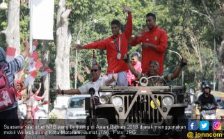 Zohri Cs Peraih Medali Asian Games Diarak Keliling Mataram - JPNN.com