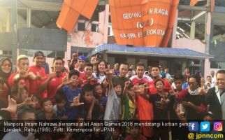Menpora Ajak Atlet Asian Games Hibur Korban Gempa Lombok - JPNN.com