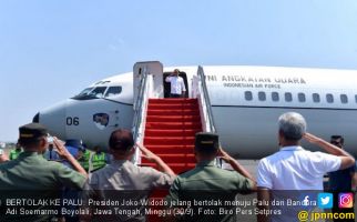 Pray for Sulteng, Jokowi Naik Pesawat TNI AU Menuju Palu - JPNN.com