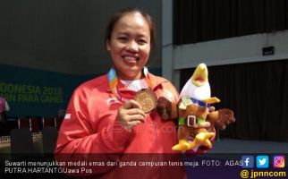 Hamil 4,5 Bulan, Suwarti Rebut Emas Asian Para Games 2018 - JPNN.com