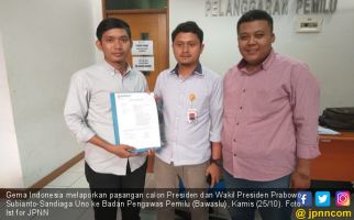 Gema Indonesia Laporkan Prabowo-Sandi ke Bawaslu - JPNN.com