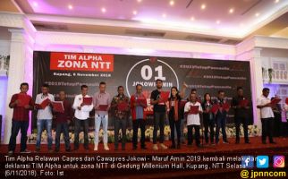 Tim Alpha Zona NTT Deklarasi Mendukung Jokowi - Ma'ruf Amin - JPNN.com