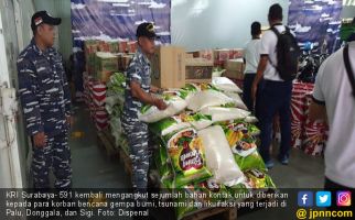 KRI Surabaya-591 Kembali Angkut Bantuan ke Palu - JPNN.com