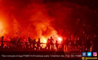 Flare Menyala di Stadion Teladan, PSMS Didenda Rp 150 Juta - JPNN.com
