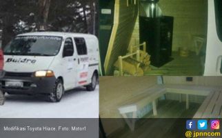 Modifikasi Toyota Hiace : Ada Ruang Sauna di Kabin - JPNN.com