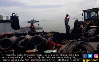 KRI Torani-860 Tangkap Kapal Tug Boat Tanpa Crew List - JPNN.com