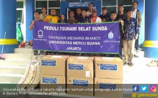 UMB Jakarta Kirim Bantuan untuk Pengungsi Korban Tsunami - JPNN.com