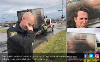 Truk Krispy Kreme Terbakar, Pak Polisi Berduka - JPNN.com