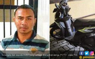 Satria Tertangkap Saat Nuntun Motor - JPNN.com