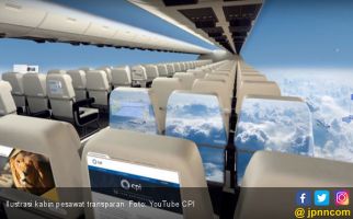 Apa Rasanya Terbang dengan Kabin Pesawat Transparan - JPNN.com